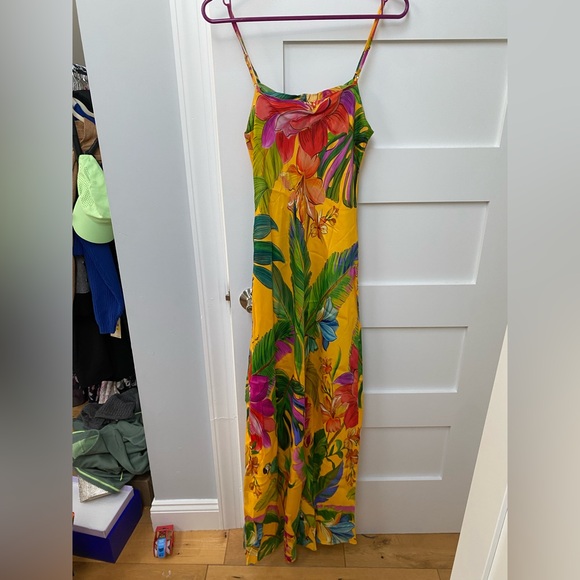 Farm Rio Colorful Tropical maxi slip dress - Picture 9 of 11